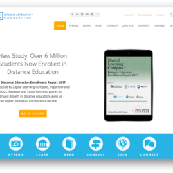 screenshot of online learning