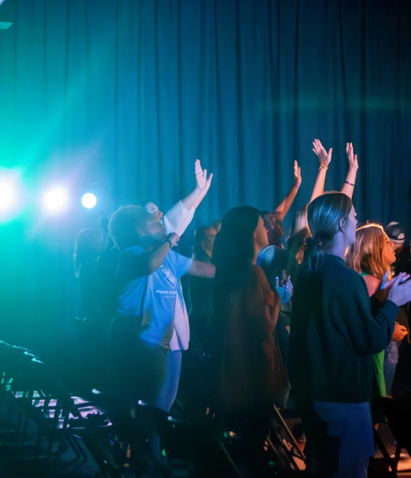 Worship night in the Band Building