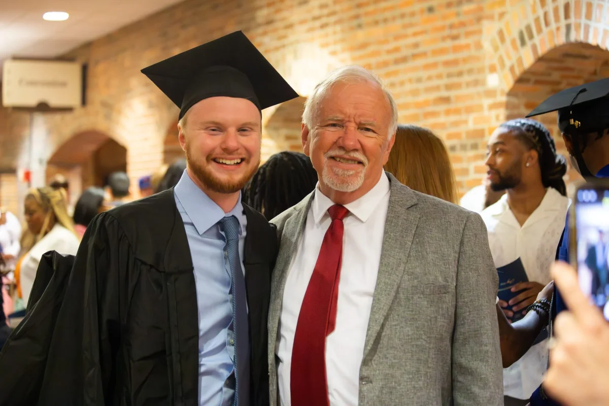 Wye Huxford and Hughston at graduation